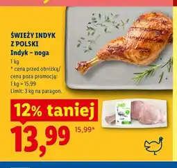 Lidl Noga z indyka Świeży Indyk oferta