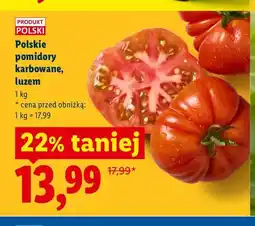 Lidl Polskie pomidory karbowane, luzem Ryneczek Lidla oferta