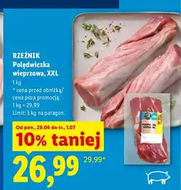 Lidl Polędwiczka wieprzowa Rzeźnik XXL oferta