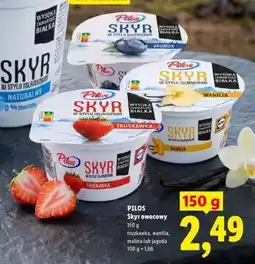 Lidl Skyr owocowy truskawkowy Pilos oferta