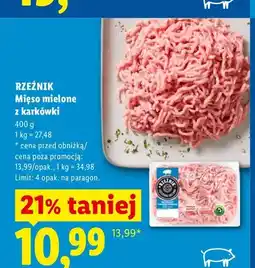 Lidl Mięso mielone z karkówki Rzeźnik oferta