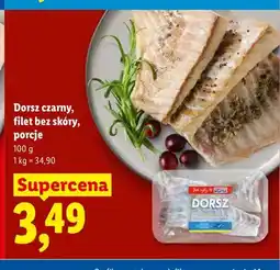 Lidl Dorsz czarny filet bez skóry porcje Targ Rybny Lidla oferta