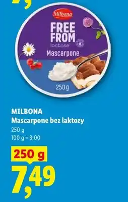 Lidl Mascarpone bez laktozy Milbona Free From oferta