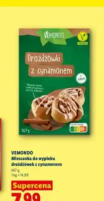 Lidl Mieszanka do wypieku drożdżówek z cynamonem Vemondo oferta