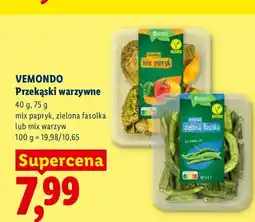 Lidl Przekąski warzywne Vemondo mix papryk oferta