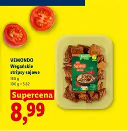 Lidl Wegańskie stripsy sojowe Vemondo oferta