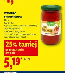 Lidl Sos pomidorowy z seitanem Vemondo oferta