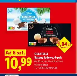 Lidl Batony lodowe Gelatelli Coconut 6-pak oferta