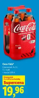 Lidl Napój gazowany Coca-Cola Original Taste oferta