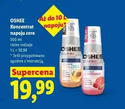 Lidl Koncentrat napoju zero Oshee Drop In Vitamin Tea Zero oferta