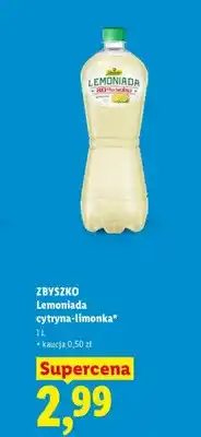 Lidl Lemoniada Zbyszko cytryna-limonka oferta
