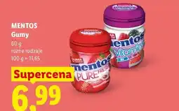 Lidl Gumy do żucia Mentos oferta