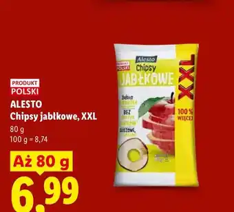 Lidl Chipsy jabłkowe Alesto XXL oferta