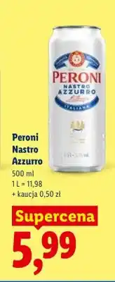 Lidl Piwo Peroni Nastro Azzurro oferta