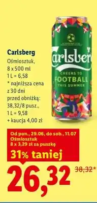 Lidl Piwo Carlsberg 8-pak oferta