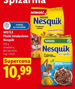 Lidl Płatki śniadaniowe Nestlé Nesquik Strawberry oferta