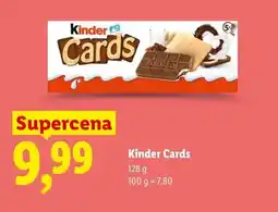 Lidl Wafelki Kinder Cards oferta