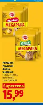 Lidl Przysmaki dla psa megapaka Pedigree Markies 3-pak oferta