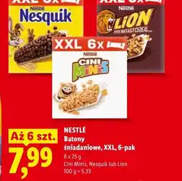 Lidl Batony śniadaniowe Nestlé Nesquik XXL 6-pak oferta