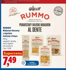 Lidl Makaron spaghetti Rummo oferta