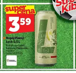 Topaz Napój piwny bezalkoholowy Lech Free Elderflower Lemon oferta