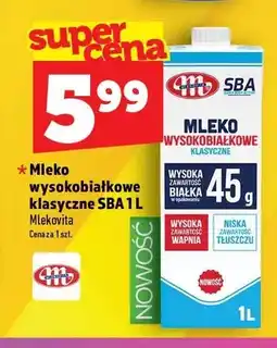 Topaz Mleko wysokobiałkowe klasyczne SBA Mlekovita oferta