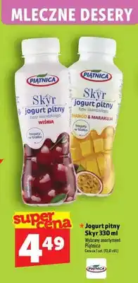 Topaz Jogurt pitny Piątnica Skyr oferta