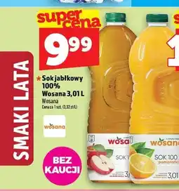 Topaz Sok jabłkowy 100% Wosana oferta
