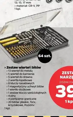 Netto Zestaw wierteł i bitów Techliner oferta