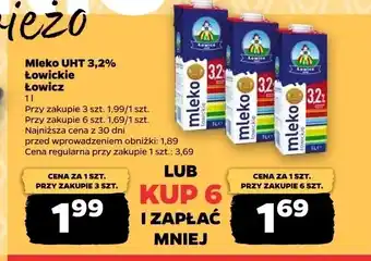 Netto Mleko UHT 3,2% Łowickie oferta