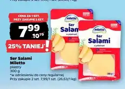 Netto Ser Salami w plastrach Miletto oferta