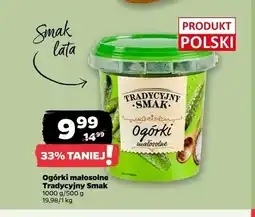 Netto Ogórki małosolne Tradycyjny Smak polskie oferta
