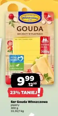 Netto Ser Gouda w plastrach Włoszczowa oferta