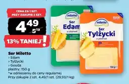 Netto Ser Edam w plastrach Miletto oferta