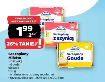 Netto Ser topiony z szynką Miletto oferta