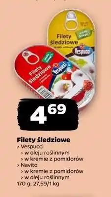 Netto Filety śledziowe w oleju roślinnym Vespucci oferta