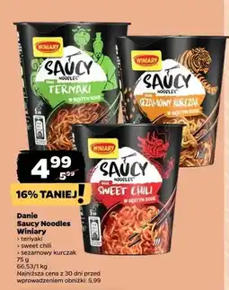 Netto Danie Saucy Noodles Winiary Teriyaki oferta