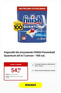 Media Expert Kapsułki do zmywarek Finish Powerball Quantum All in 1 Lemon oferta