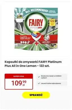 Media Expert Kapsułki do zmywarki Fairy Platinum Plus All in One Lemon oferta