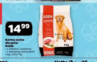 Netto Karma sucha dla psów Bobik z drobiem i wołowiną oferta