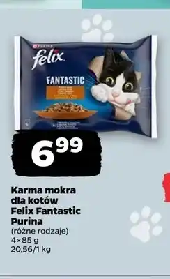 Netto Karma mokra dla kotów Felix Fantastic Purina 4-pak oferta