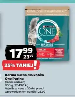 Netto Karma sucha dla kotów One Purina Sterilcat oferta