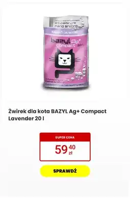 Media Expert Żwirek dla kota BAZYL Ag+ Compact Lavender oferta