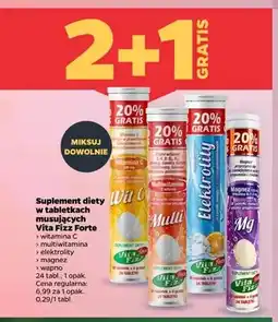 Netto Suplement diety w tabletkach musujących Vita Fizz Forte Witamina C oferta