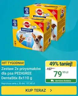 ERLI Zestaw 2x przysmaków dla psa Pedigree DentaStix oferta