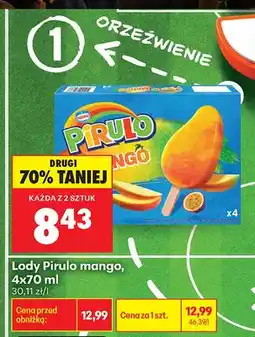 Biedronka Lody Pirulo mango 4-pak oferta