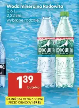 Delikatesy Centrum Woda mineralna Rodowita oferta