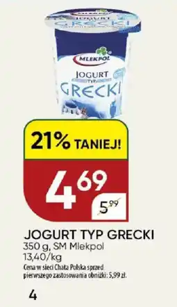 Chata Polska Jogurt typ grecki sm mlekpol oferta