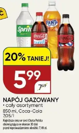 Chata Polska Napój gazowany coca-cola oferta