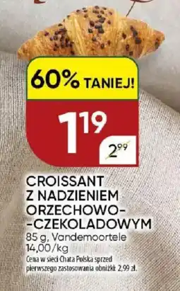 Chata Polska Croissant z nadzieniem orzechowo-czekoladowym vandemoortele oferta